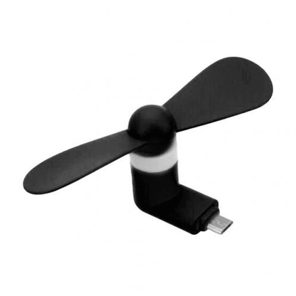 Plug-in Mini Phone Fan Clean - g BC Android black 