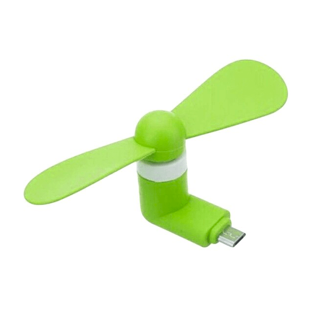 Plug-in Mini Phone Fan Clean - g BC Android green 