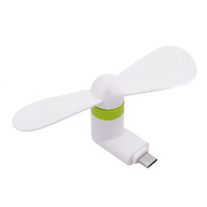 Plug-in Mini Phone Fan Clean - g BC Android white 