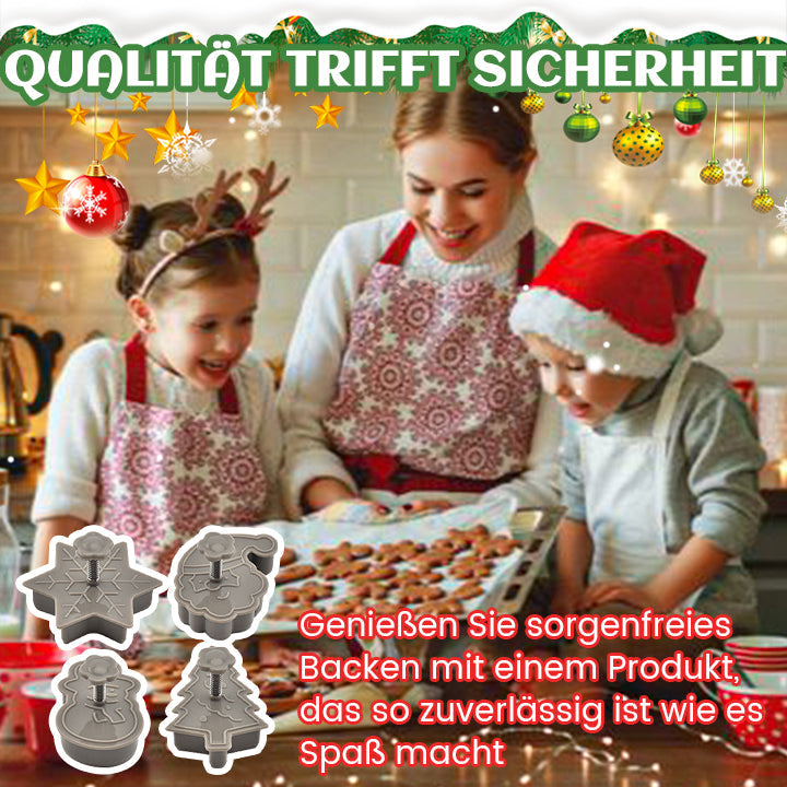 Biancat™ Schneeflocke ❄️& Santa 🎅 Teigkünstler🍪