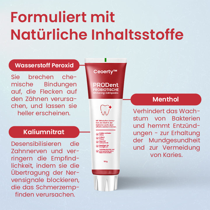 Ceoerty™ PRODent Probiotische Whitening-Zahnpasta